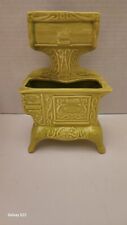 Vintage Lime Green Ceramic Wall Pocket Planter  Stove Made In California picture