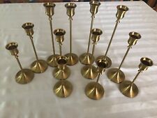 decorative candle stick holders, high quality gold mettle , set of 12  picture
