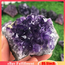 80-100g Natural Healing Amethyst Quartz Cluster Druzy Geode Crystal Chakra Stone picture