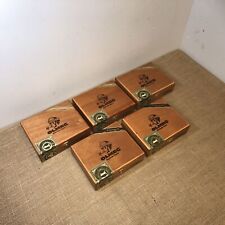 Lot of 5 Olmec Corona Gorda Empty Wooden Cigar Boxes 6.5x5.5x2 #65 picture