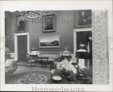 1962 Press Photo The White House's redecorated Red Room in Washington, D.C. picture