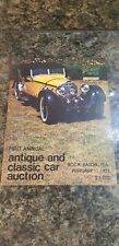 1973 1st Annual Antique & Classic Car Auction Preview Catalog Boca Raton FL (370 picture