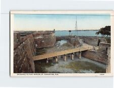 Postcard Entrance to Fort Marion St. Augustine Florida USA picture