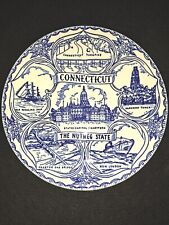 Vintage State Of Connecticut Collectible Plate picture