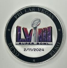 Official NFL Super Bowl LVIII Las Vegas FBI Challenge Coin Kansas City Chiefs picture