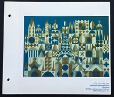 DISNEYLAND Concept Art Lithograph 50th VIP It's a Small World Mary Blair picture