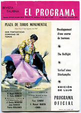 barcelona Spain Plaza De Toros Monumental El Programa 1967 Bullfighting Program picture