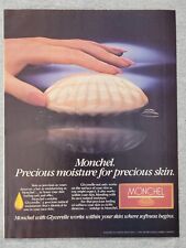 1984 Magazine Advertisement Page Monchel Moisturizing Bar Soap Vintage Print Ad picture