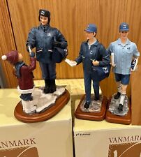 Vanmark Postmark Originals USPS Postman Figurine Postal Set of 3 2000 EUC picture