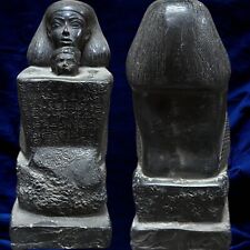 Exquisite Rare Senmut and Neferure Egyptian Pharaonic Statues - Handcrafted picture