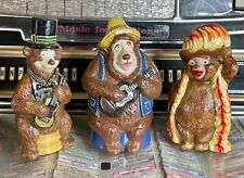 Vintage 1975 Walt Disney Productions Country Bear Jamboree Ceramic Figurine Lot picture