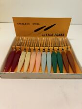 Vintage Little Fork 12 Stainless Steel Relish & Hors D'Oeuvre Forks Set picture
