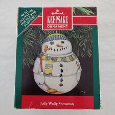 Vintage Hallmark Keepsake Ornament 1991 Jolly Wolly Snowman picture
