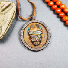 Gandhanra Vintage Tibetan Buddhist Amulet,Shri Devi,Drashi Lhamo,Zashi Lhamo picture