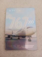 Delta Airlines trading card Boeing 767-400ER No 57 2022 New picture