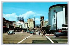 Postcard: CA Vine From Sunset, Vintage Cars, Hollywood ,California - Unposted picture