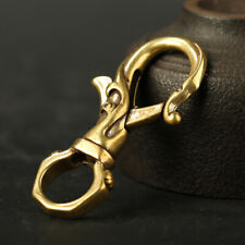 Solid Brass Vintage Keychains Hook Snap Spring Hooks Swivel Hooks Clasps picture