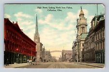 Columbus OH- Ohio, High Street, Advertisement, Antique, Vintage c1910 Postcard picture