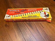 VINTAGE NOMA 15 LIGHT DECORATIVE OUTFIT CHRISTMAS STRING LIGHTS MAZDA LAMPS picture