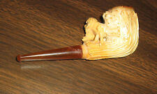 Vintage Meerschaum Pipe with Case, Hunting Dog with Rabbit  picture