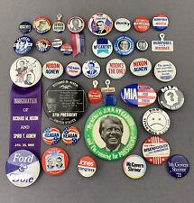 Vintage Political Campaign Pinback Buttons LOT 30s 50s 60s 70s picture