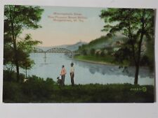 Morgantown, West Virginia WV ~ Monongahela River & Pleasant St. Bridge1910s L749 picture