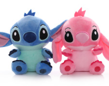 2PCS/SET New Disney Stitch & Angel Soft Plush Stuffed Toys Dolls Gifts 8