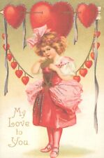 VALENTINE POSTCARD (2010) WITH GLITTER -A0076 picture