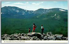 Mt. Katahdin, Maine - Hikers from Summit of Turner Mountain - Vintage Postcard picture