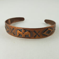 Bell Trading Post Copper Small Cuff Bracelet Thunderbird Southwest Design[7833] picture