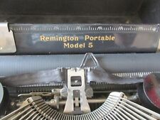 1930’s Remington Portable Model 5 - Antique Typewriter - With Case Works picture