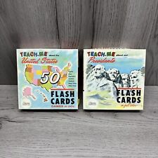 Vintage Teach Me About Flash Cards 1968 Presidents United States Both Complete picture