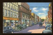 Linen Postcard Haverhill,MA Merrimack Street,South Essex County Massachusetts picture