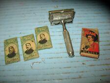 Ever-Ready 1914 Vintage Single Edge Safety Razor  With 8 Blades picture