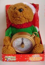 NEW CHEER BEAR Holiday 2008 Dial Calendar PLUSH Animated Message Santa Cap Kids picture