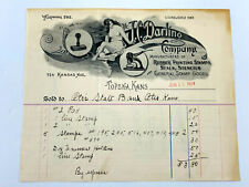 1904 J.C. Darling Deco Pin Up Advertising Letterhead Topeka Kansas KS picture