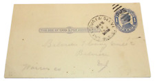 1912 L&HR LEHIGH & HUDSON RIVER GREYCOURT & BELVIDERE RPO HANDLED POST CARD picture