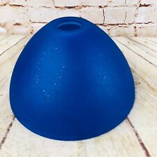 Blue  lamp shade frosted with bubble design 10