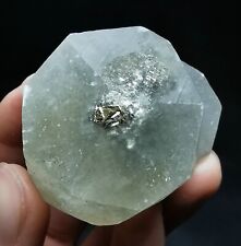 67g Natural Clear Fluorescent Benz Calcite Pyrite Mineral Specimen Hubei picture