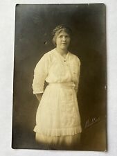 Luminous Photo Postcard Of A Beautiful Early 20th Century Woman With ID picture