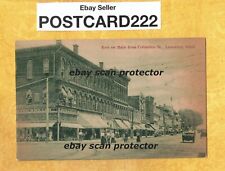 OH Lancaster 1908-19 antique postcard buildings EAST ON MAIN FR COLUMBUS OHIO picture