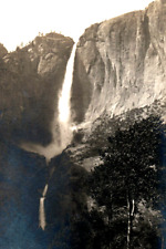 Yosemite Falls At The River California 1915 Real Photo Postcard Rppc Antique picture