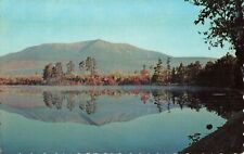 Mount Katahdin from Togue Pond - Maine ME - PM 1974 Postcard picture