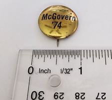 Vintage McGovern '74 Pin Button 1 Inch Political Pinback picture