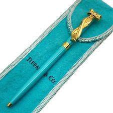 Tiffany & Co. Ballpoint Pen Blue ribbon Perth pen Black ink 19.2g picture