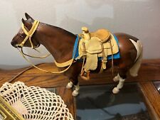 traditional breyer size western  saddle set.for model horse, peter stone ,tack picture