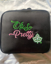 Ivy Storehouse AKA Alpha Kappa Alpha Sorority Train Makeup Case Bag Organizer picture