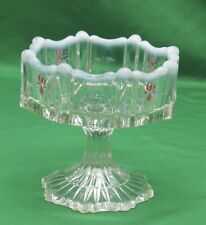Vintage Fenton Opalescent Compot 4 1/2” Tall Preowned picture