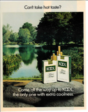 1971 KOOL Cigarettes Tobacco Smoking Pond Lake Vintage Magazine Print Ad picture