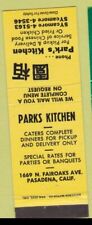 Matchbook Cover - Park's Kitchen Chinese Pasadena CA picture